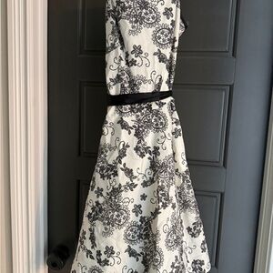 Dress Barn Black and White Floral Dress